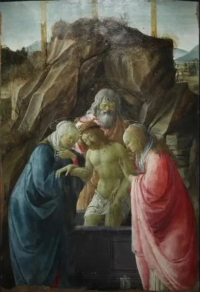 Het graflegging - Filippino Lippi