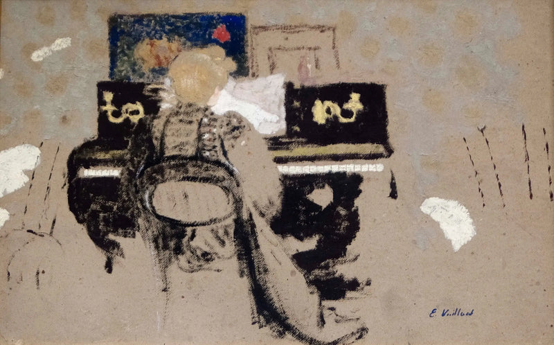 Misia aan de piano - Édouard Vuillard
