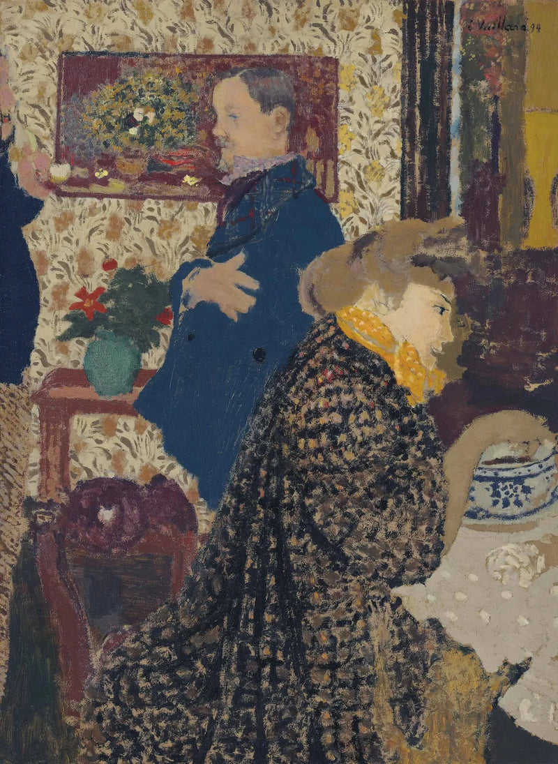 Misia en Vallotton in Villeneuve - Édouard Vuillard