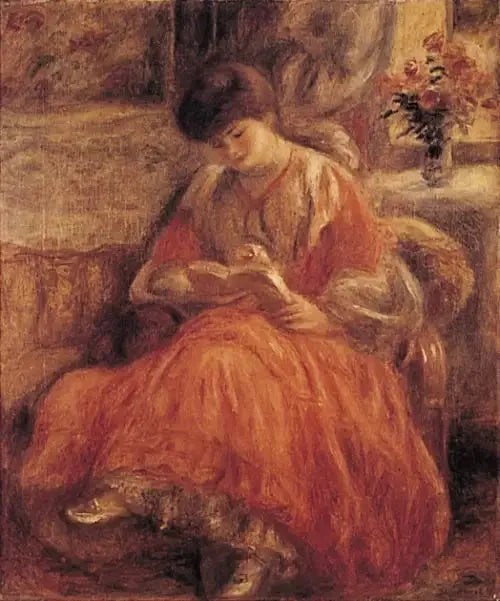 Misia Godebska-Sert zittend - Pierre-Auguste Renoir