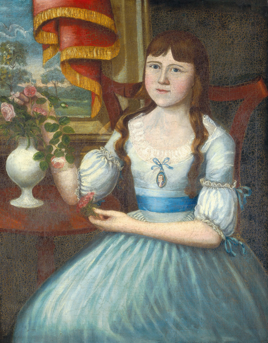 Miss Daggett de New Haven, Connecticut (peut-être Amelia Martha) - American 18th Century
