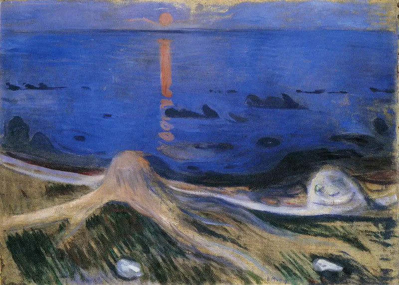 Mysterie op de oever - Edvard Munch