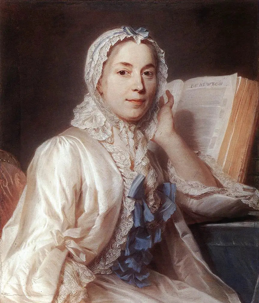 Mlle Ferrand méditant sur Newton - Maurice-Quentin de La Tour - Alpha Reproduction