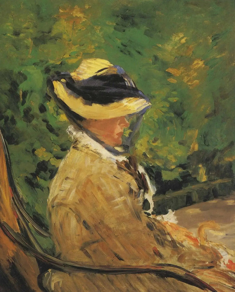 Mevrouw Édouard Manet in de Tuin van Bellevue - Édouard Manet