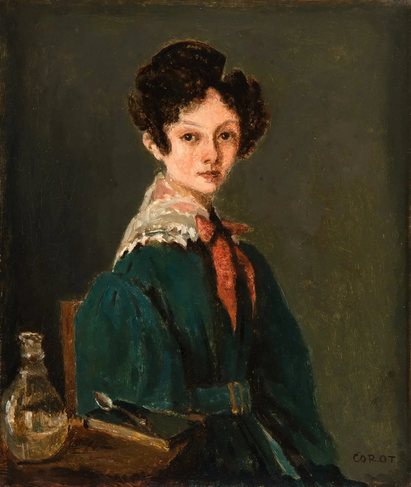 Mme Lemaistre, geboren Blanche Sennegon, nicht von Corot (Mme Lemaistre, geboren Blanche Sennegon, nicht von Corot) - Jean-Baptiste Camille Corot