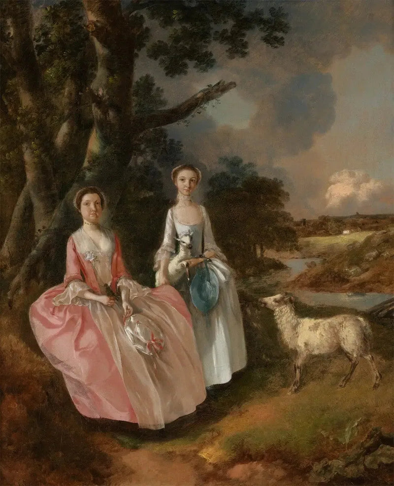 Mme Mary Cobbold en Mlle Cobbold, met een lammetje en een schaap - Thomas Gainsborough

Source:
Mme Mary Cobbold et Mlle Cobbold, avec un agneau et une brebis - Thomas Gainsborough