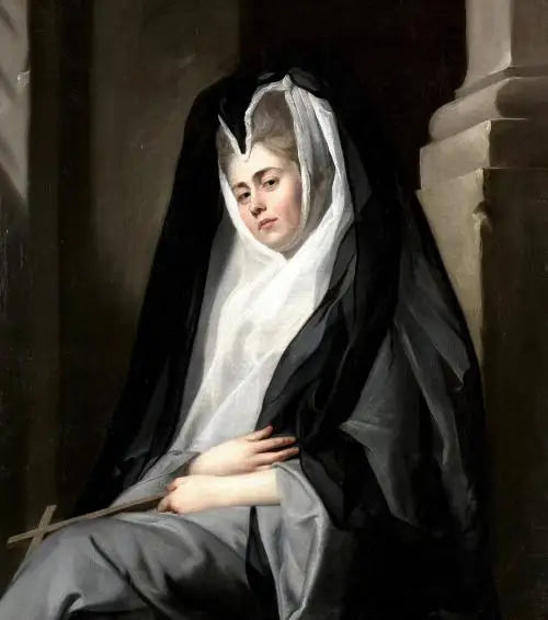 Mevrouw Mary Robinson in de rol van een non - John Singleton Copley

Source:
Mme Mary Robinson dans le personnage d'une nonne - John Singleton Copley