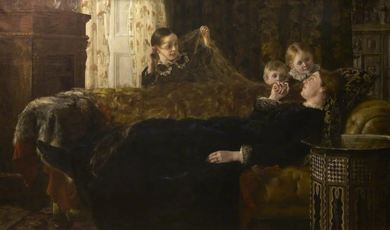 Mevrouw Mortimer Collier en haar gezin - John Collier