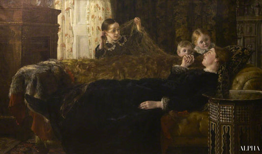 Mme Mortimer Collier et sa famille - John Collier Reproductions de tableaux à la peinture à l’huile