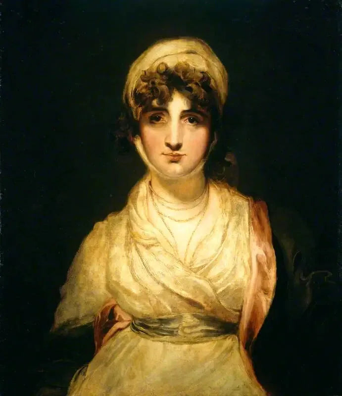 Mevrouw Sarah Siddons, geboren Sarah Kemble, in de rol van « Mevrouw Haller » in « De Vreemdeling » van Kotzebue - Thomas Lawrence