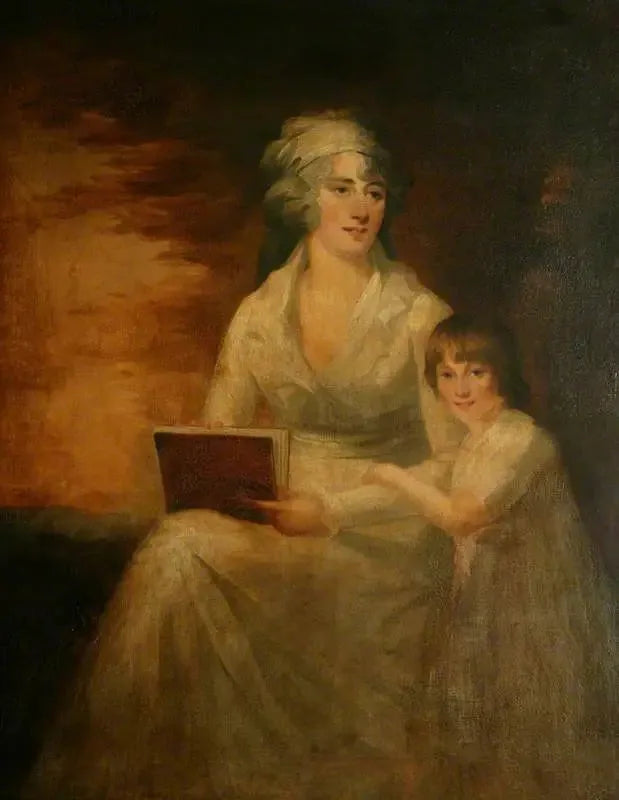 Mme Shafto Clarke et sa fille - Henry Raeburn image 1 tableau peint à l’huile sur toile