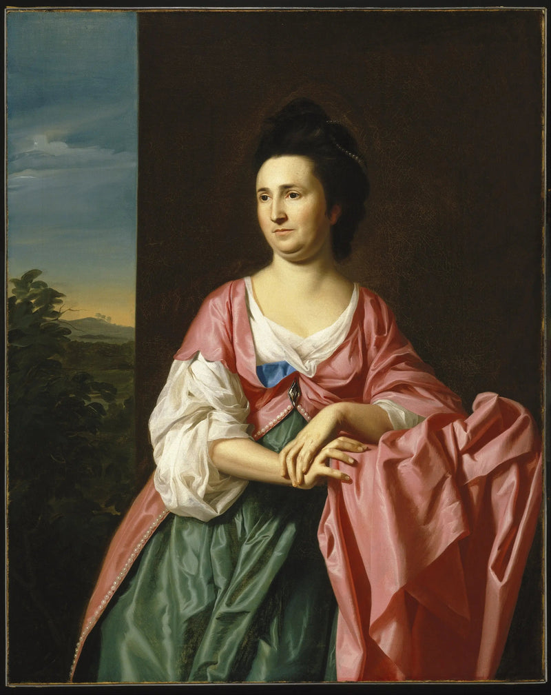 Mevrouw Sylvester Gardiner, geboren Abigail Pickman, voorheen Mevrouw William Eppes - John Singleton Copley

Source:
Mme Sylvester Gardiner, née Abigail Pickman, anciennement Mme William Eppes - John Singleton Copley