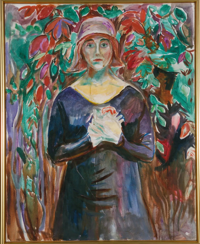 Model in de tuin - Edvard Munch