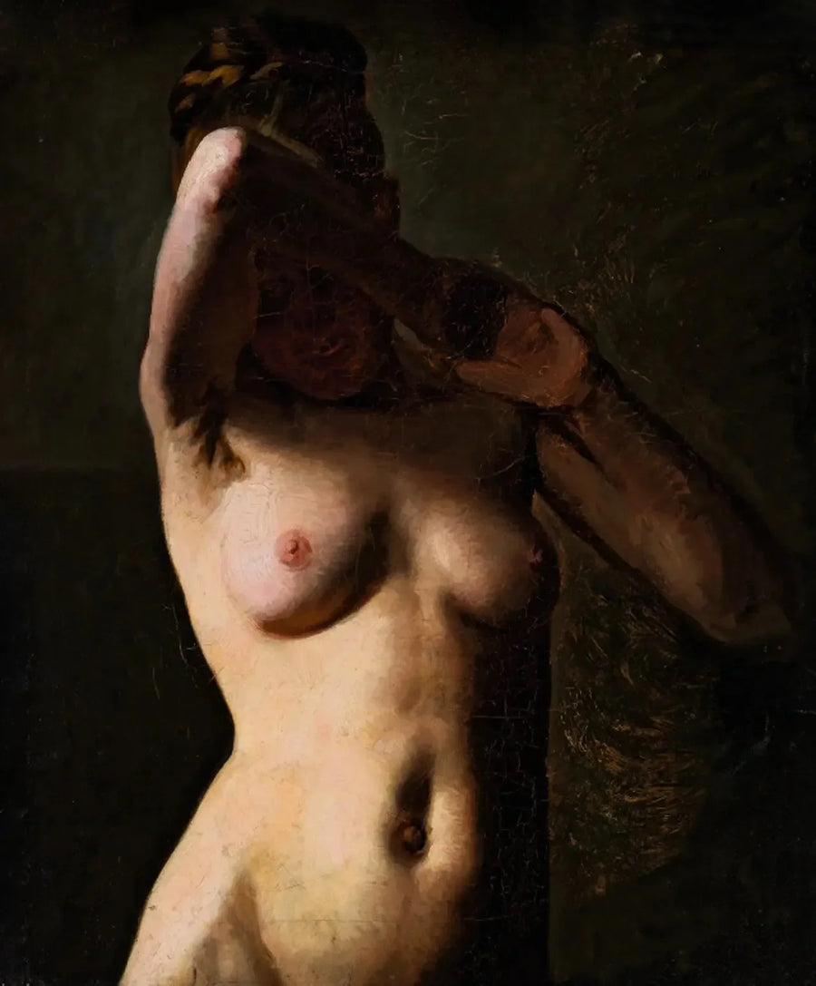 Vrouwelijk model. Halve figuur - Peder Severin Krøyer