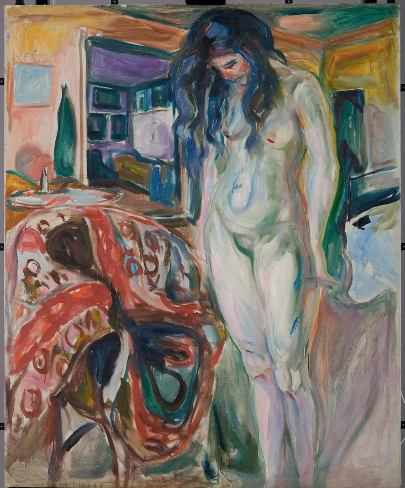 Model bij de rieten stoel - Edvard Munch