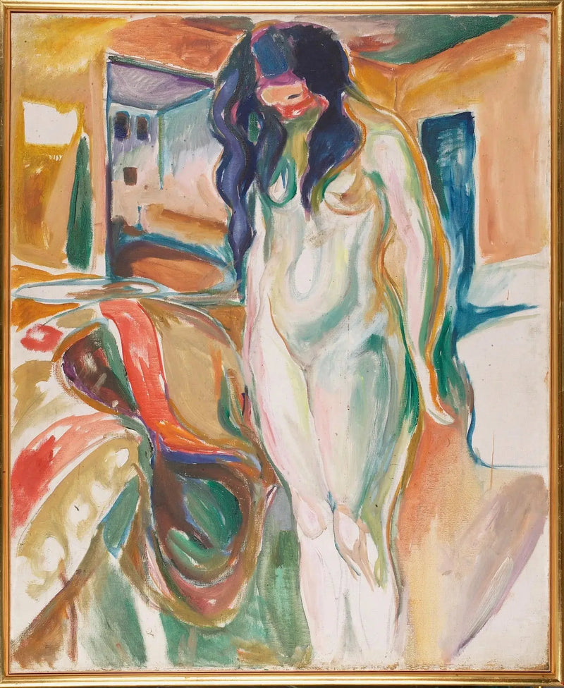 Model bij de rieten stoel - Edvard Munch