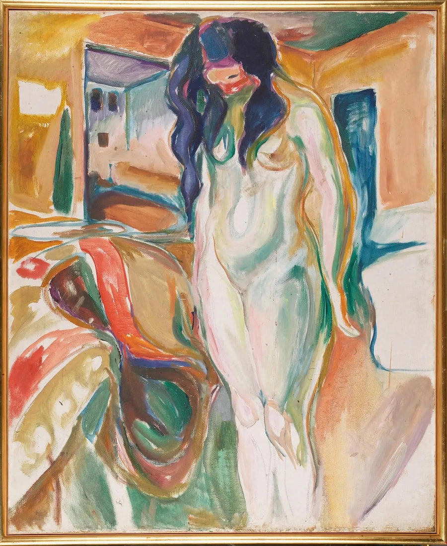 Model bij de rieten stoel - Edvard Munch