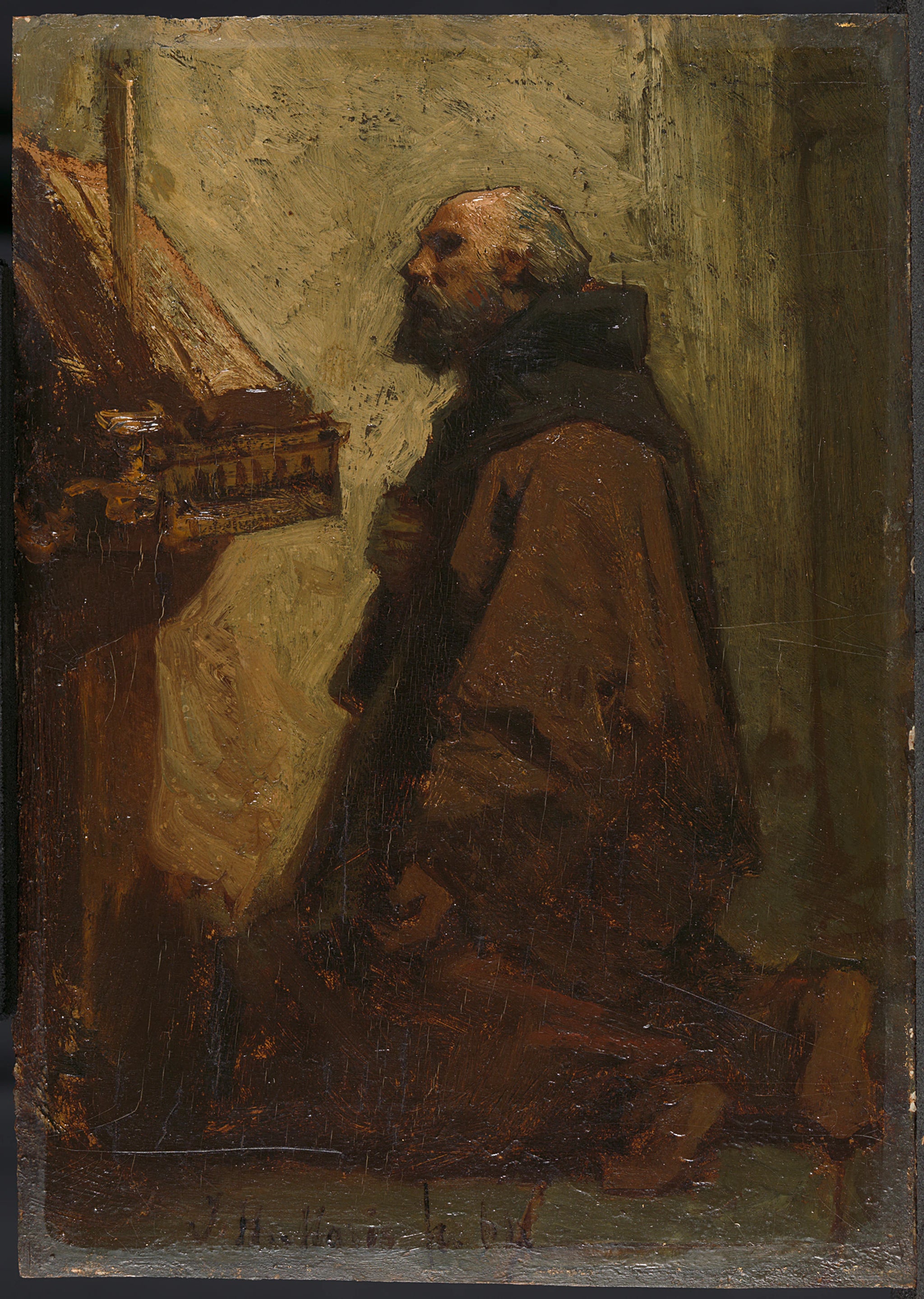 Moine en prière - Jacob Maris