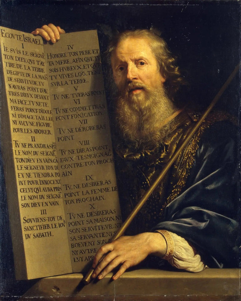 Mozes met de Tien Geboden - Philippe de Champaigne