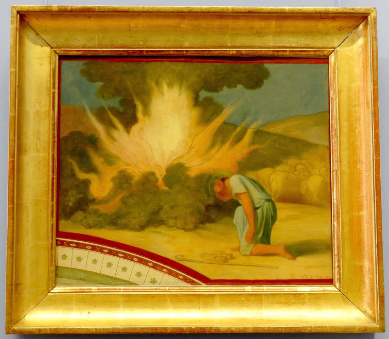 Mozes voor de Brandende Braamstruik - Hippolyte Flandrin