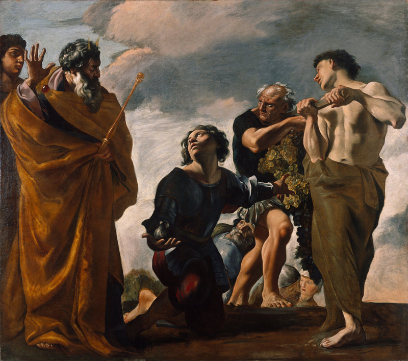 Mozes en de boodschappers van Kanaän - Giovanni Lanfranco