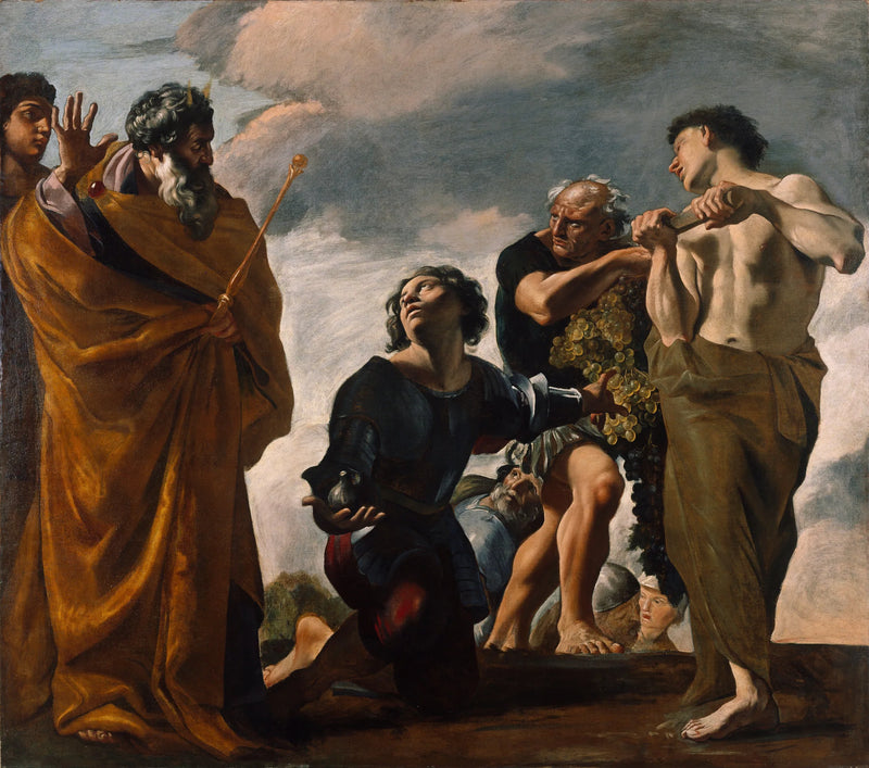 Mozes en de boodschappers van Kanaän - Giovanni Lanfranco