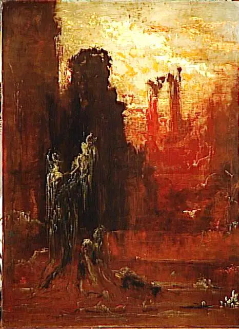 Mozes gered uit de wateren - Gustave Moreau