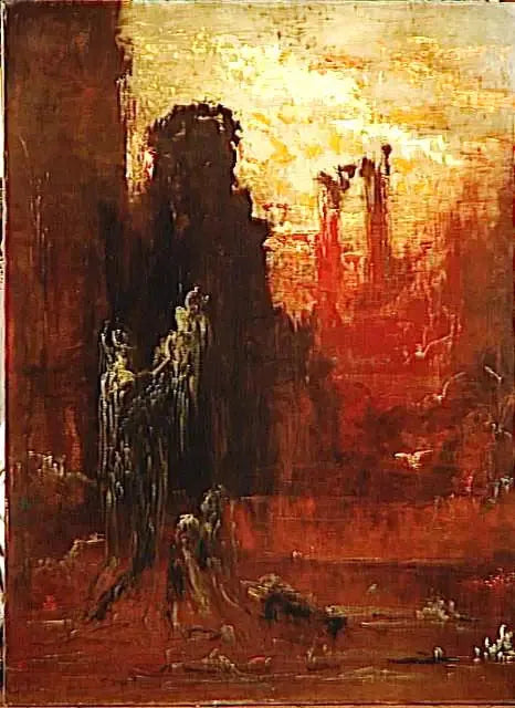 Mozes gered uit de wateren - Gustave Moreau