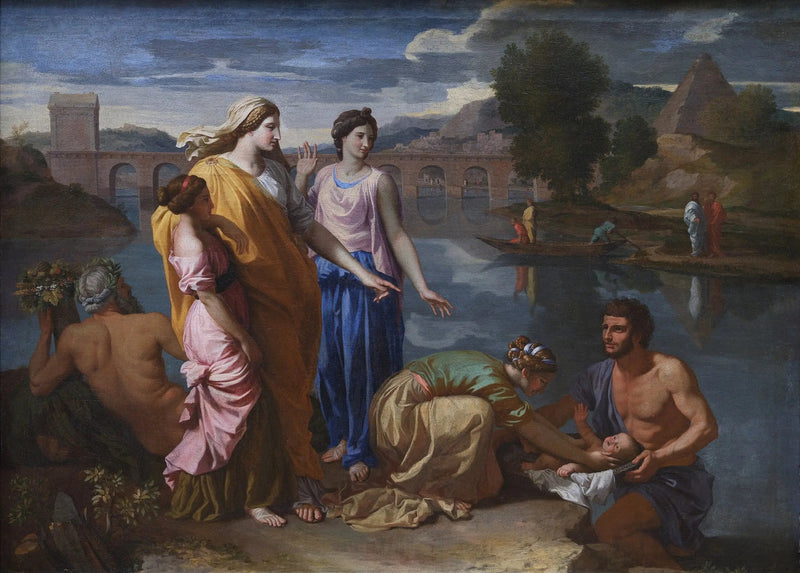 Mozes gered uit de wateren - Nicolas Poussin