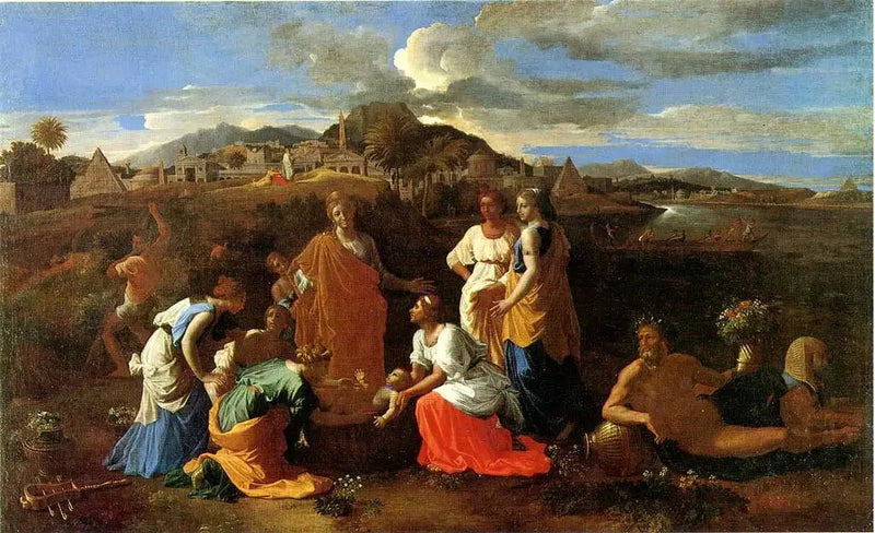 Mozes gered uit de wateren - Nicolas Poussin