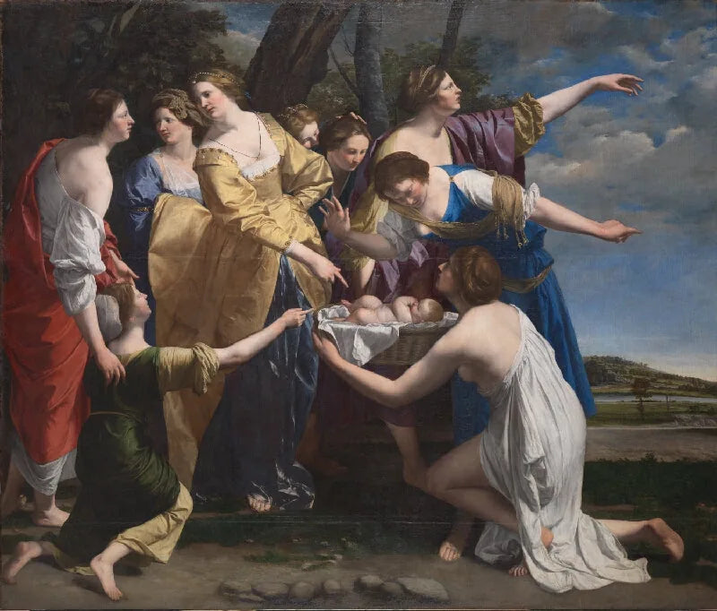 Mozes uit de wateren gered - Orazio Gentileschi