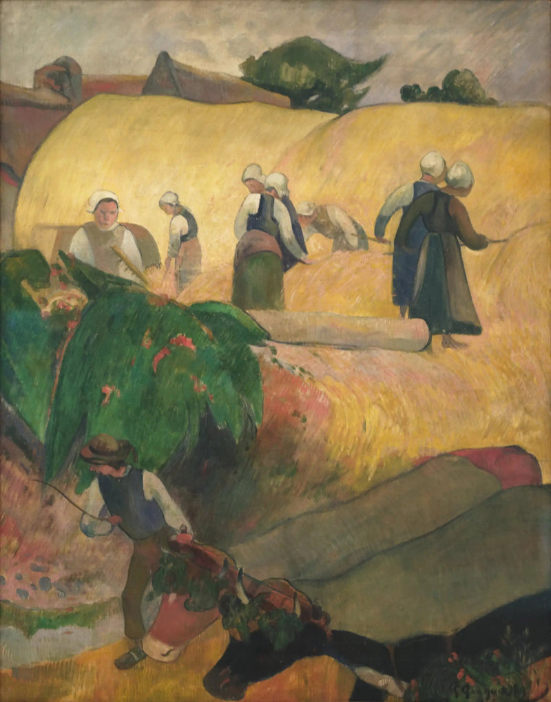 Oogst in Bretagne - Paul Gauguin