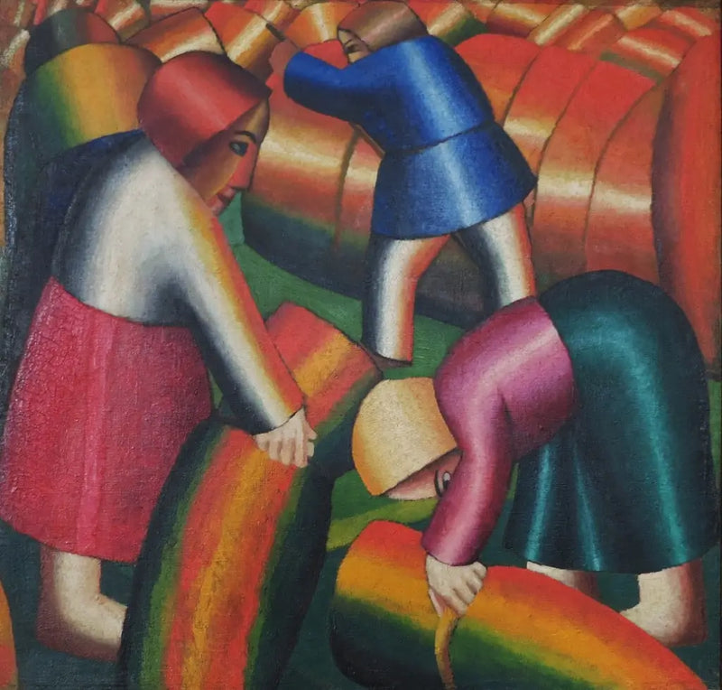 Maïs- en gerstoogst II - Kazimir Malevich