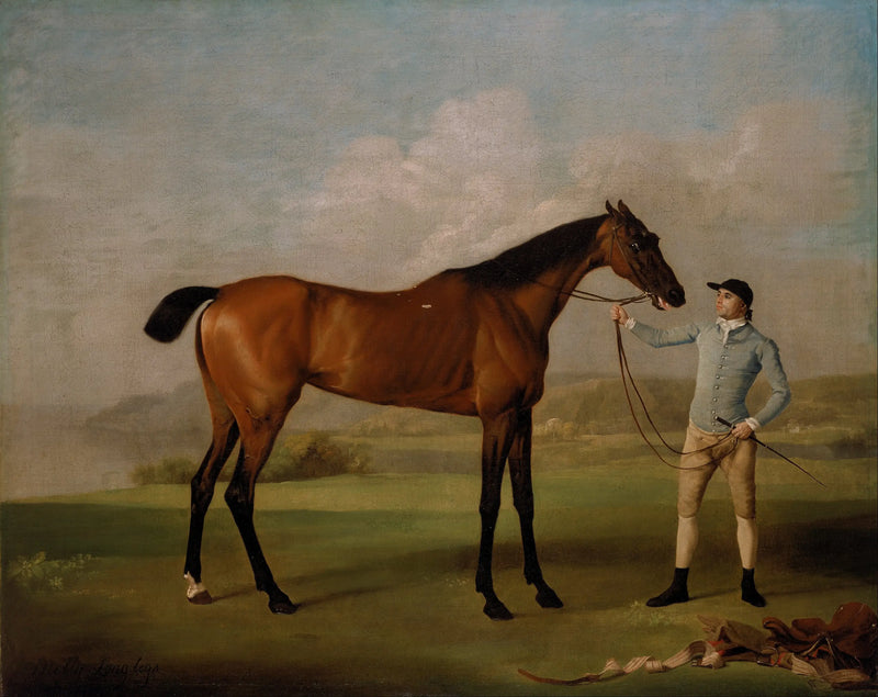 Molly lange benen met haar jockey - George Stubbs

Source:
Molly longues jambes avec son jockey - George Stubbs