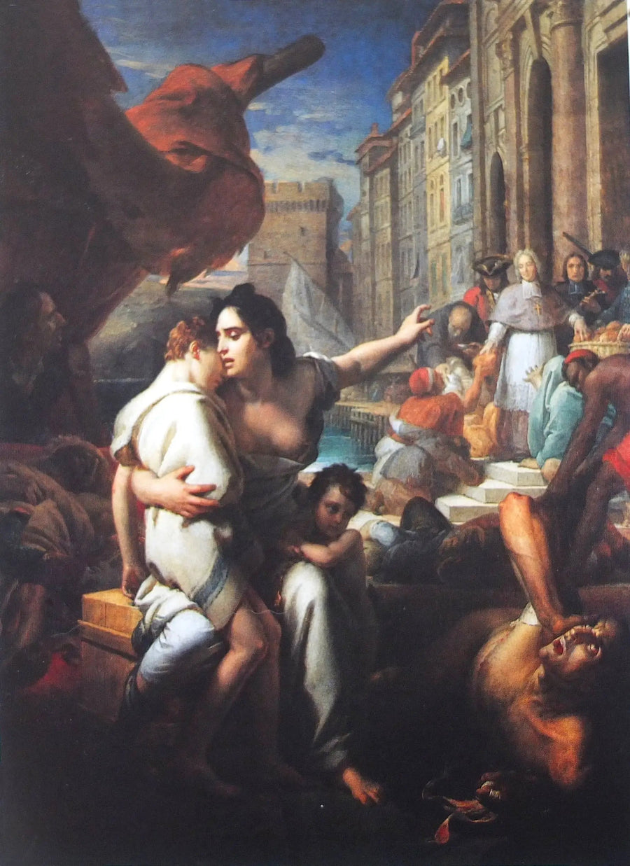 Monseigneur de Belzunce tijdens de pest van 1721 in Marseille - François Gérard

Source:
Monseigeur de Belzunce pendant la peste de 1721 à Marseille - François Gérard