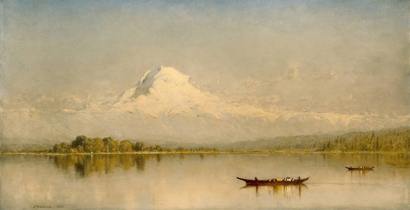 Mont Rainier, Tacoma-baai - Sanford Robinson Gifford
