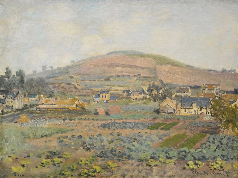 Mont Riboudet in Rouen in voorjaar W216 - Claude Monet