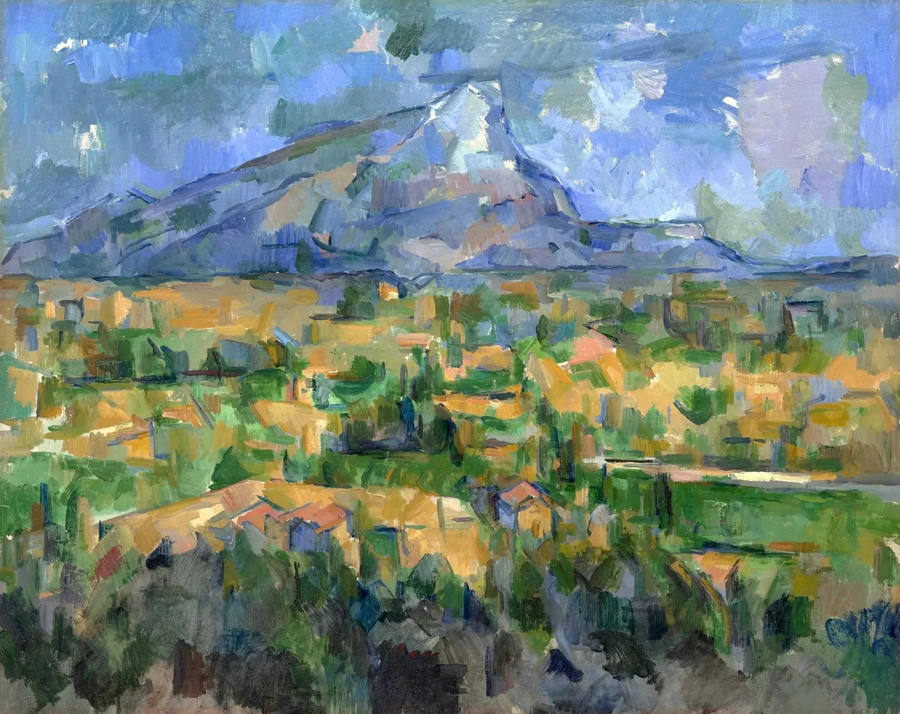 De Montagne Sainte-Victoire gezien vanaf Les Lauves - Paul Cézanne