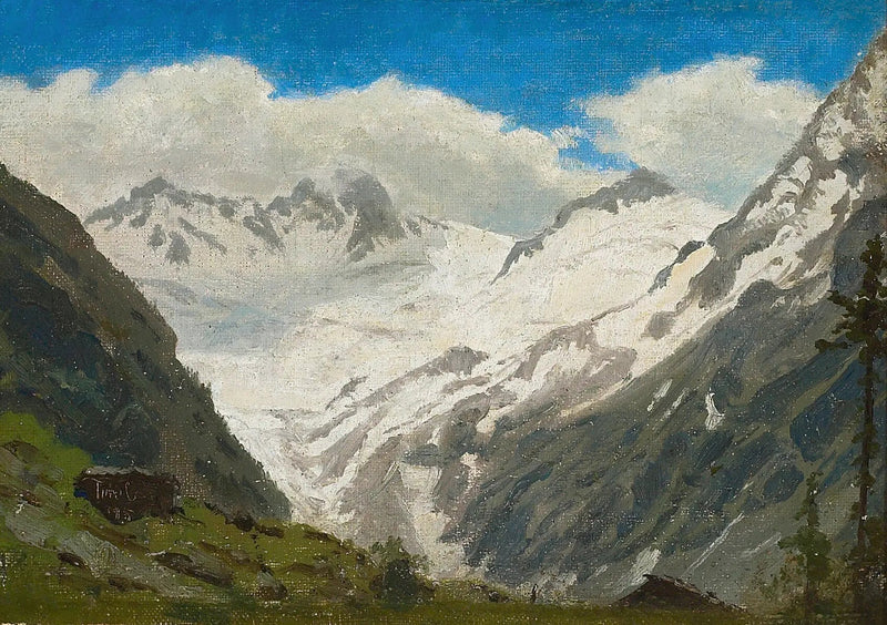 Sneeuwbedekte bergen. Tirol. - Peder Severin Krøyer