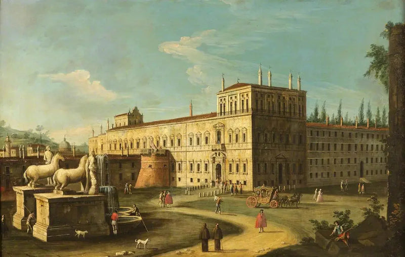 Monte Cavallo en het Quirinalipaleis, Rome - Canaletto

Source:
Monte Cavallo et le palais du Quirinal, Rome - Canaletto