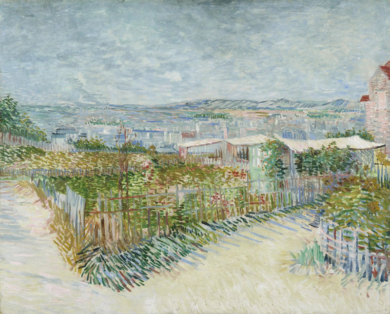 Montmartre: achter de Moulin de la Galette - Vincent van Gogh