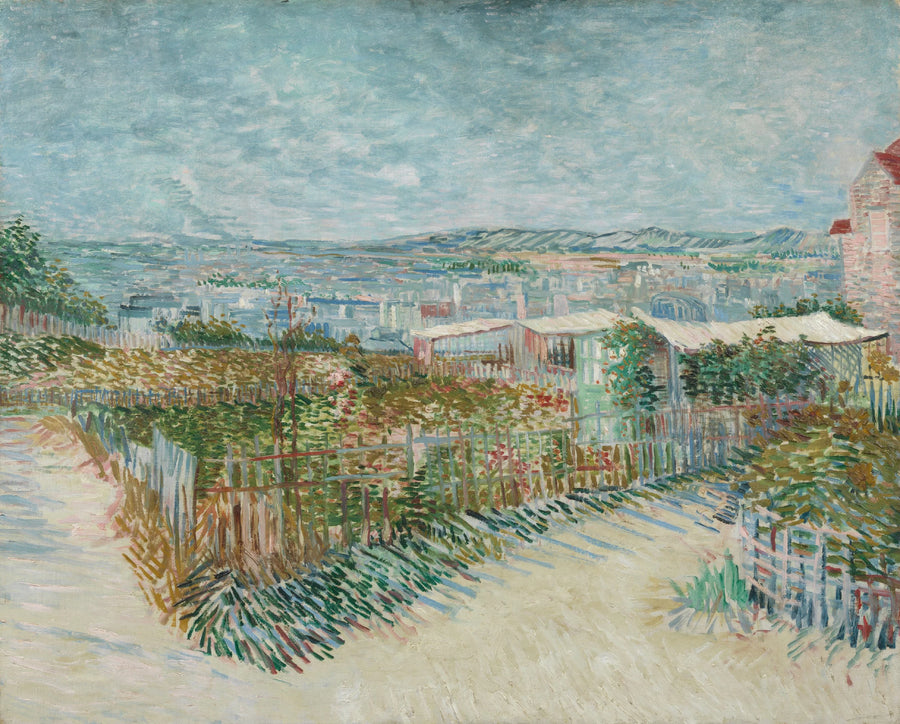 Montmartre: achter de Moulin de la Galette - Vincent van Gogh