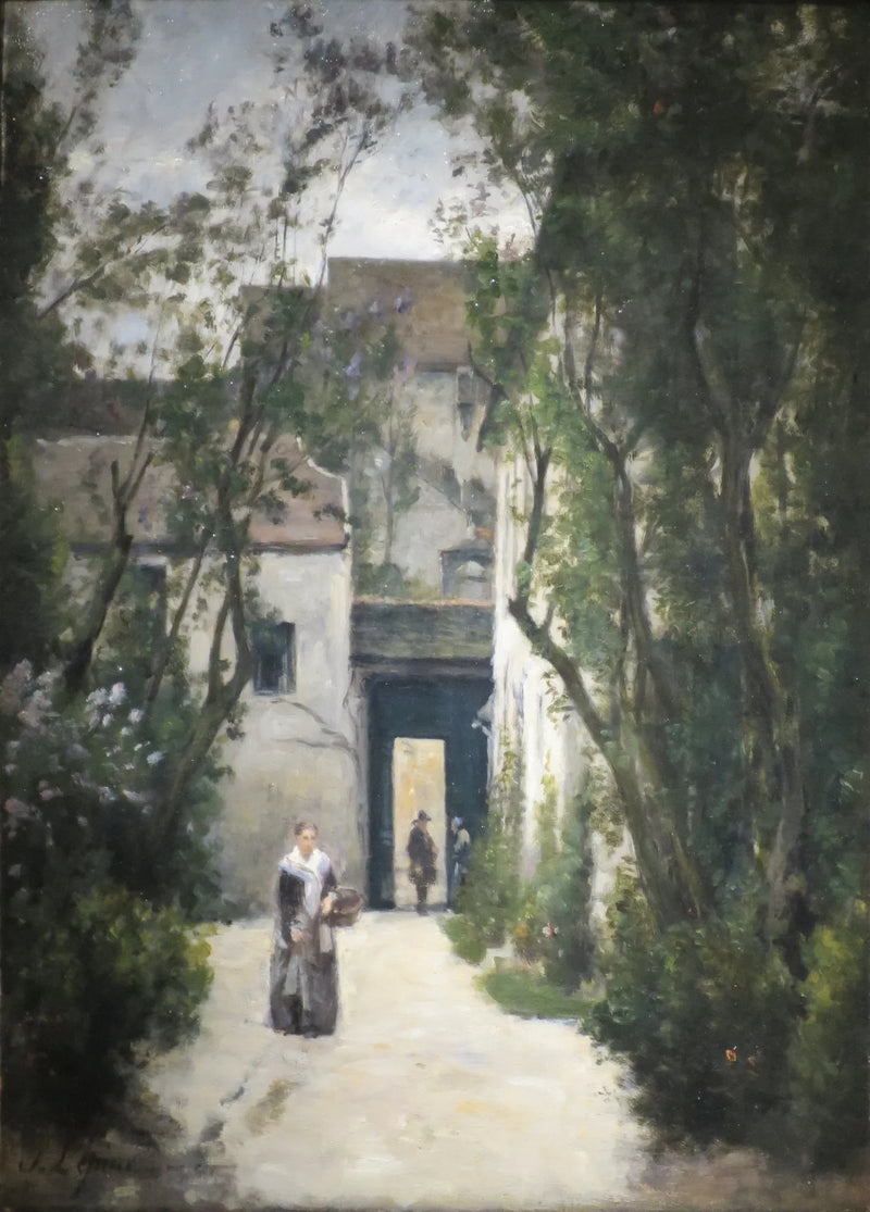 Montmartre. Een binnenplaats in de rue de la Fontenelle - Stanislas Lépine