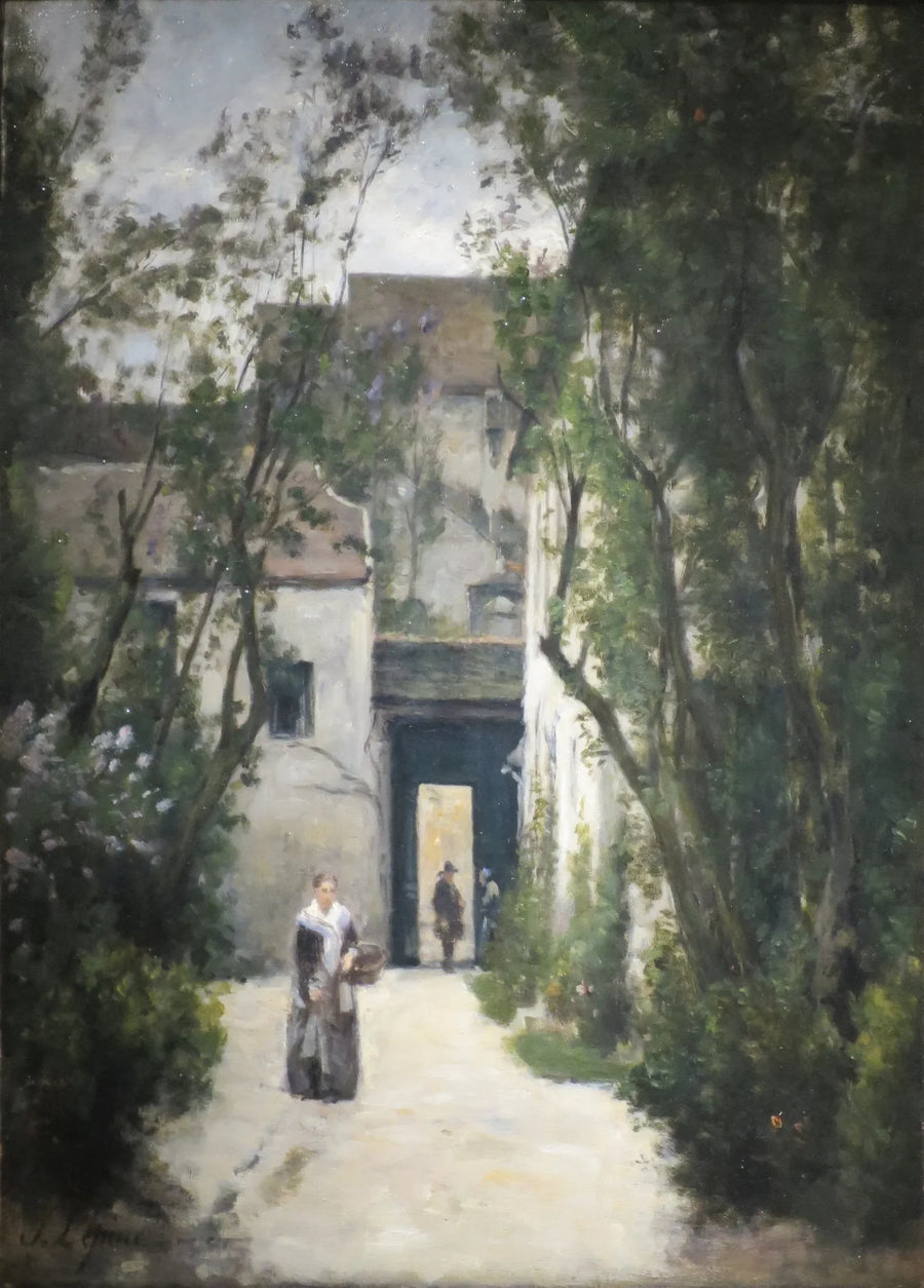 Montmartre. Een binnenplaats in de rue de la Fontenelle - Stanislas Lépine