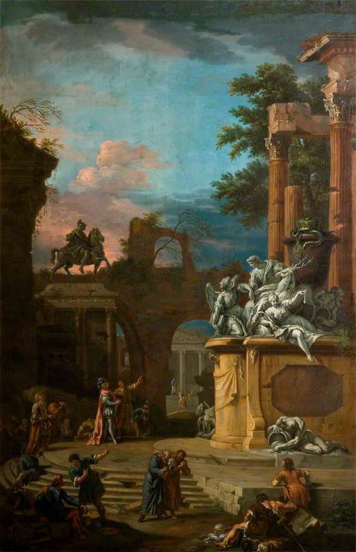 Onbepaald monument voor William Cavendish (1640-1707), 1e hertog van Devonshire - Sebastiano Ricci