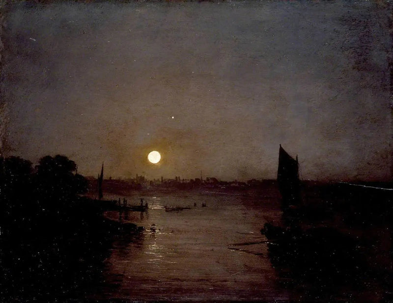 Maanlicht, een Studie in Millbank - J. M. W. Turner
