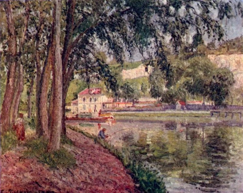 Moret, het kanaal van Loing - Camille Pissarro