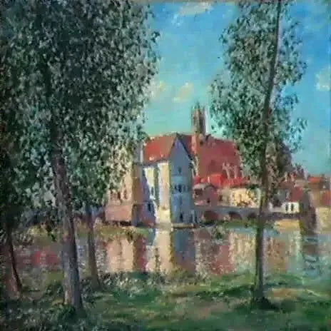 Moret-sur-Loing: Ochtendzon - Alfred Sisley