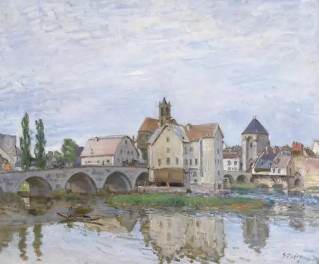 Moret-sur-Loing - Grijze tijd - Alfred Sisley