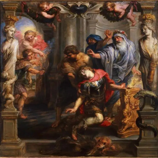 Dood van Achilles - Peter Paul Rubens